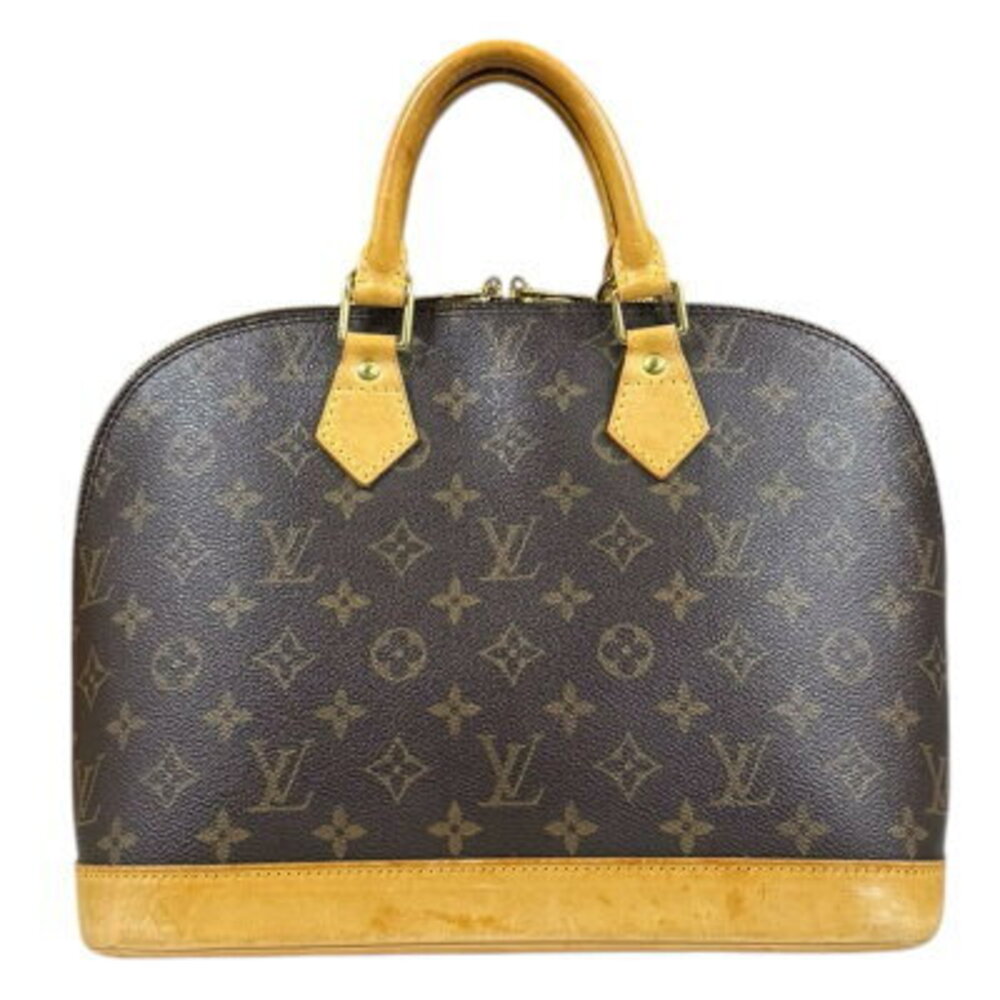 Louis Vuitton Alma Monogram Handbag Canvas Brown
